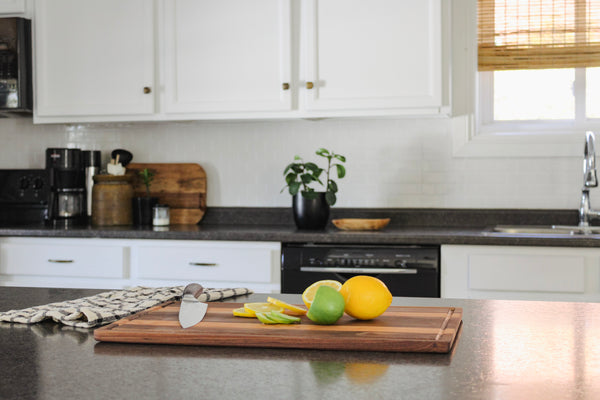 How to clean a wooden cutting board.